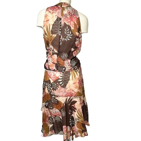 LAFAYETTE 148 NEW YORK Floral Silk Sleeveless Wrap Top And Skirt Size 10… - Picture 2 of 16